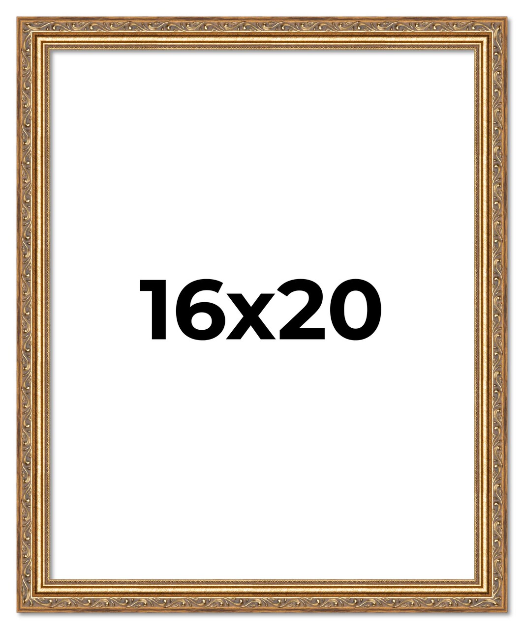 16x20 Museum-Quality Picture Frame with UV-Resistant Acrylic & Acid-Free Backing, Available in 4 Finishes - Gold, Silver, Bronze, and Black